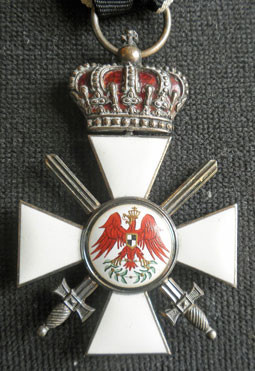 Red Eagle Order 3rd Class with Crown and Swords in gilt Silver