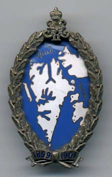 Spitzbergen Badge in Bronze Silvered (avers)